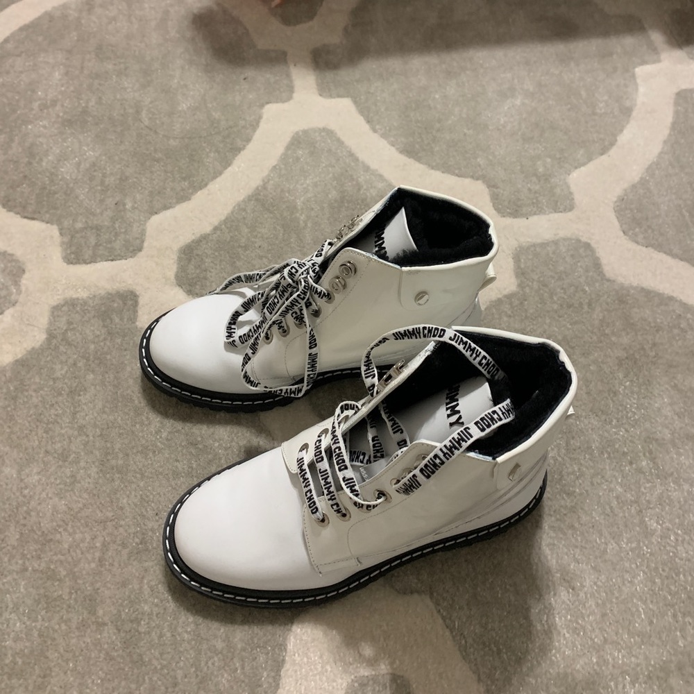 JIMMY CHOO fur-lined boots